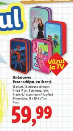 Lidl Undercover Penar echipat, cu licenţă Ofertă