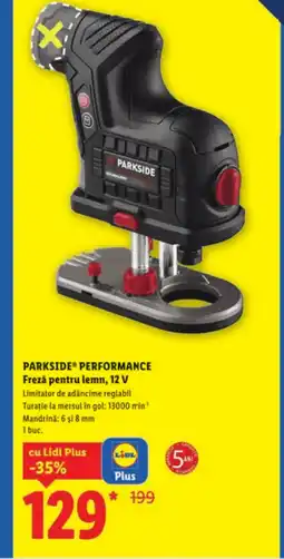 Lidl PARKSIDE PERFORMANCE Freză pentru lemn, 12 V Ofertă