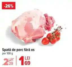 Carrefour Market Spată de porc fără os Ofertă