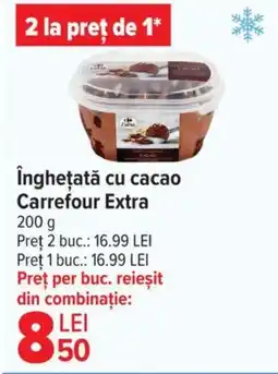 Carrefour Market Îngheţată cu cacao Carrefour Extra Ofertă