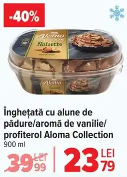 Carrefour Market Înghețată cu alune de pădure/aromă de vanilie/ profiterol aloma collection Ofertă