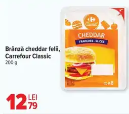 Carrefour Market Brânză cheddar felii, Carrefour Classic Ofertă