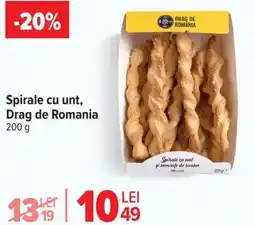 Carrefour Market Spirale cu unt, Drag de Romania Ofertă