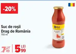 Carrefour Market Suc de roşii Drag de România Ofertă