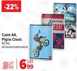 Carrefour Market Caiet A4, Pigna Clasic Ofertă