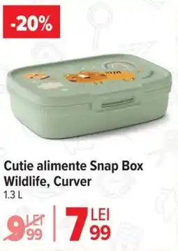 Carrefour Market Cutie alimente Snap Box Wildlife, Curver Ofertă