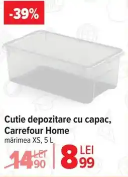 Carrefour Market Cutie depozitare cu capac, Carrefour Home Ofertă