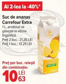 Carrefour Market Suc de ananas Carrefour Extra Ofertă