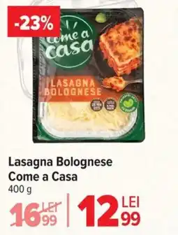 Carrefour Market Lasagna Bolognese Come a Casa Ofertă