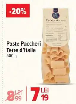 Carrefour Market Paste Paccheri Terre d'Italia Ofertă