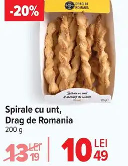 Carrefour Spirale cu unt, Drag de Romania Ofertă