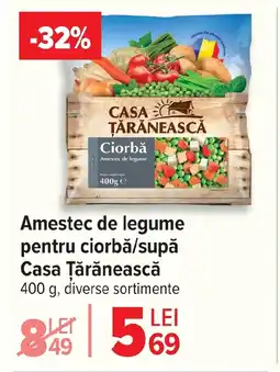 Carrefour Amestec de legume pentru ciorbǎ/supă Casa Tărănească Ofertă