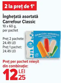 Carrefour Îngheţată asortată Carrefour Classic Ofertă