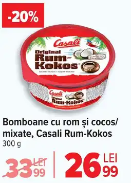Carrefour Bomboane cu rom şi cocos/ mixate, Casali Rum-Kokos Ofertă