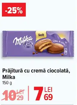 Carrefour Prăjitură cu cremă ciocolată, Milka Ofertă