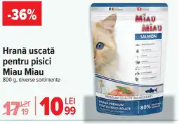 Carrefour Hrană uscată pentru pisici Miau Miau Ofertă