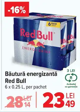 Carrefour Băutură energizantă Red Bull Ofertă