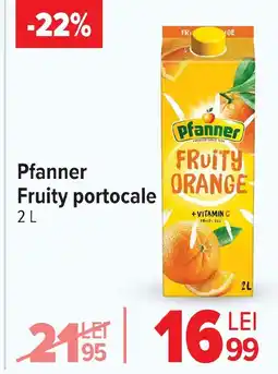 Carrefour Pfanner Fruity portocale Ofertă