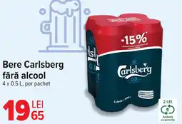 Carrefour Bere Carlsberg fără alcool Ofertă