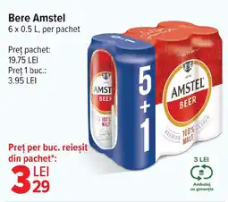 Carrefour Bere Amstel Ofertă