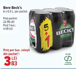 Carrefour Bere Beck's Ofertă