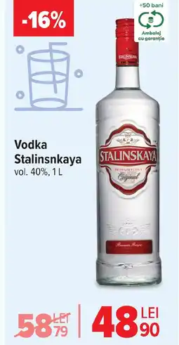 Carrefour Vodka Stalinsnkaya Ofertă