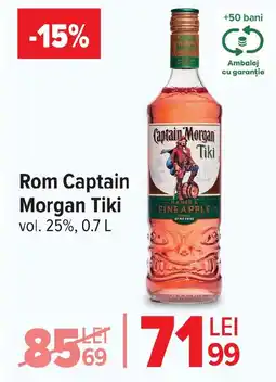 Carrefour Rom Captain Morgan Tiki Ofertă
