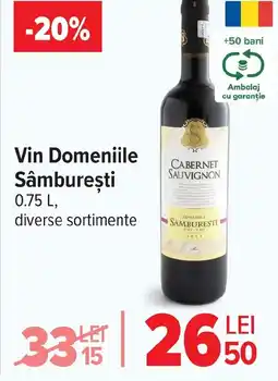 Carrefour Vin Domeniile Sâmbureşti Ofertă
