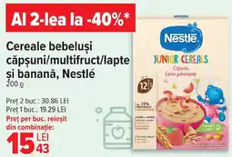 Carrefour Cereale bebeluşi căpşuni/multifruct/lapte si banană, Nestlé Ofertă