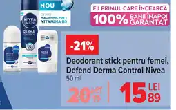 Carrefour Deodorant stick pentru femei, Defend Derma Control Nivea Ofertă