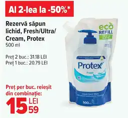 Carrefour Rezervă săpun lichid, Fresh/Ultra/ Cream, Protex Ofertă