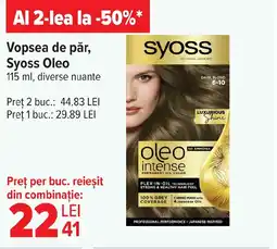 Carrefour Vopsea de păr, Syoss Oleo Ofertă