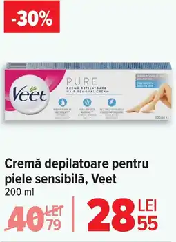 Carrefour Cremă depilatoare pentru piele sensibilă, Veet Ofertă