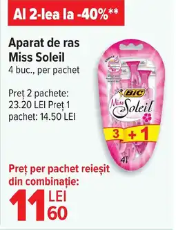 Carrefour Aparat de ras Miss Soleil Ofertă