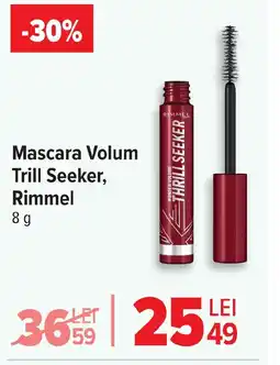 Carrefour Mascara Volum Trill Seeker, Rimmel Ofertă