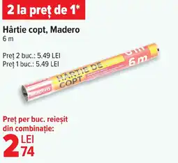 Carrefour Hârtie copt, Madero Ofertă