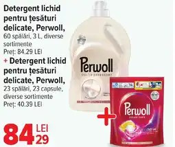 Carrefour Detergent lichid pentru ţesături delicate, Perwoll, + Detergent lichid pentru ţesături delicate, Perwoll Ofertă