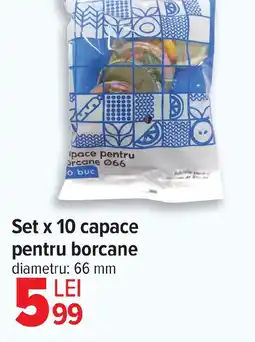 Carrefour Set x 10 capace pentru borcane Ofertă