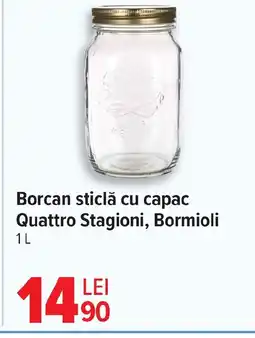 Carrefour Borcan sticlă cu capac Quattro Stagioni, Bormioli Ofertă