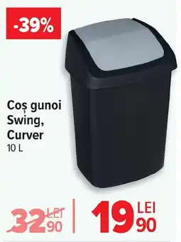 Carrefour Coş gunoi Swing, Curver Ofertă