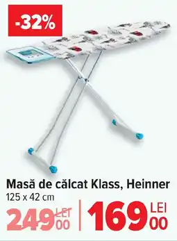 Carrefour Masă de călcat Klass, Heinner Ofertă