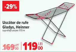 Carrefour Uscător de rufe Gladys, Heinner Ofertă