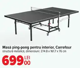 Carrefour Masă ping-pong pentru interior, Carrefour Ofertă