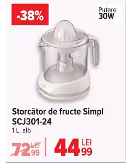 Carrefour Storcător de fructe Simpl SCJ301-24 Ofertă