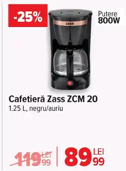 Carrefour Cafetieră Zass ZCM 20 Ofertă
