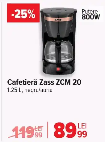 Carrefour Cafetieră Zass ZCM 20 Ofertă