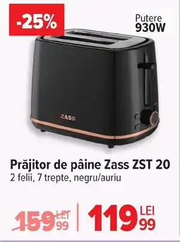 Carrefour Prăjitor de pâine Zass ZST 20 Ofertă