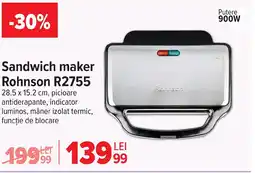Carrefour Sandwich maker Rohnson R2755 Ofertă