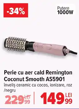 Carrefour Perie cu aer cald Remington Coconut Smooth AS5901 Ofertă