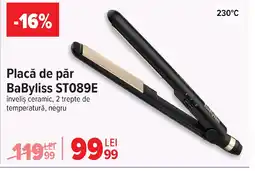 Carrefour Placă de păr BaByliss ST089E Ofertă